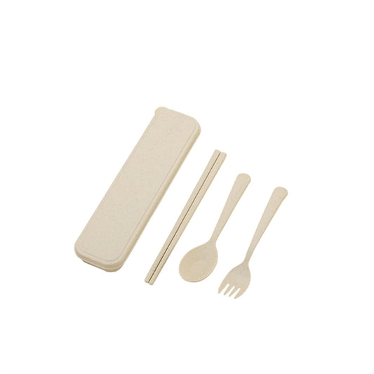 Wheat Straw Tableware Set W/Spoon, Fork & Knife