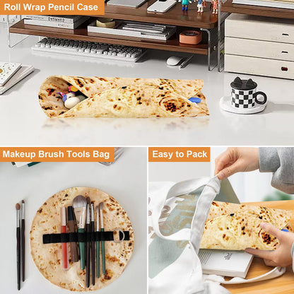 Funny Tortilla Roll Pencil Case Holder