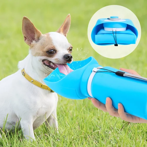 1 18.6 fl oz Collapsible Pet Water Bottle