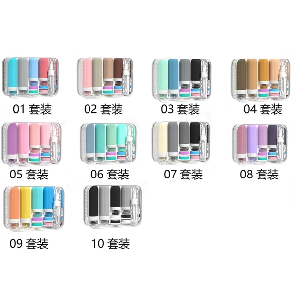 Silicone Travel Bottles Set with Accessories