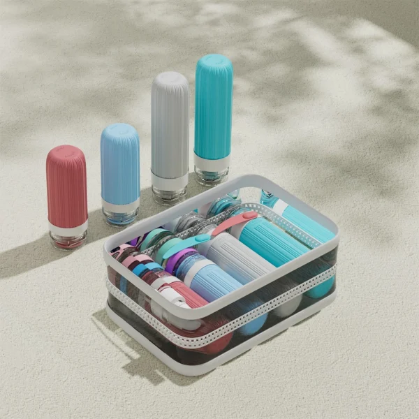 Silicone Travel Bottles Set with Accessories