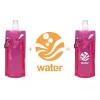 16 fl oz Flat Water Bottle With Carabiner
