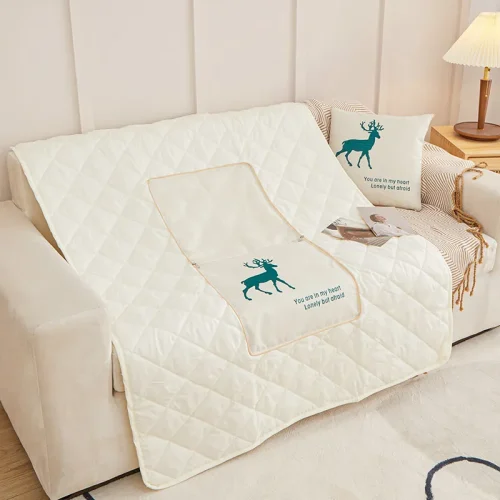 2-in-1 Pillow Blanket for Home Car Office Use