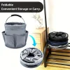 4 Foldable Garden Tool Caddy with Pockets for Outdoor Storage