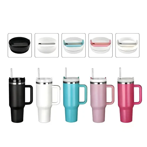 40 oz Travel Mug With Straw